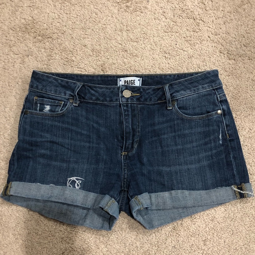 Paige jimmy jimmy rolled cuff jean short- 27